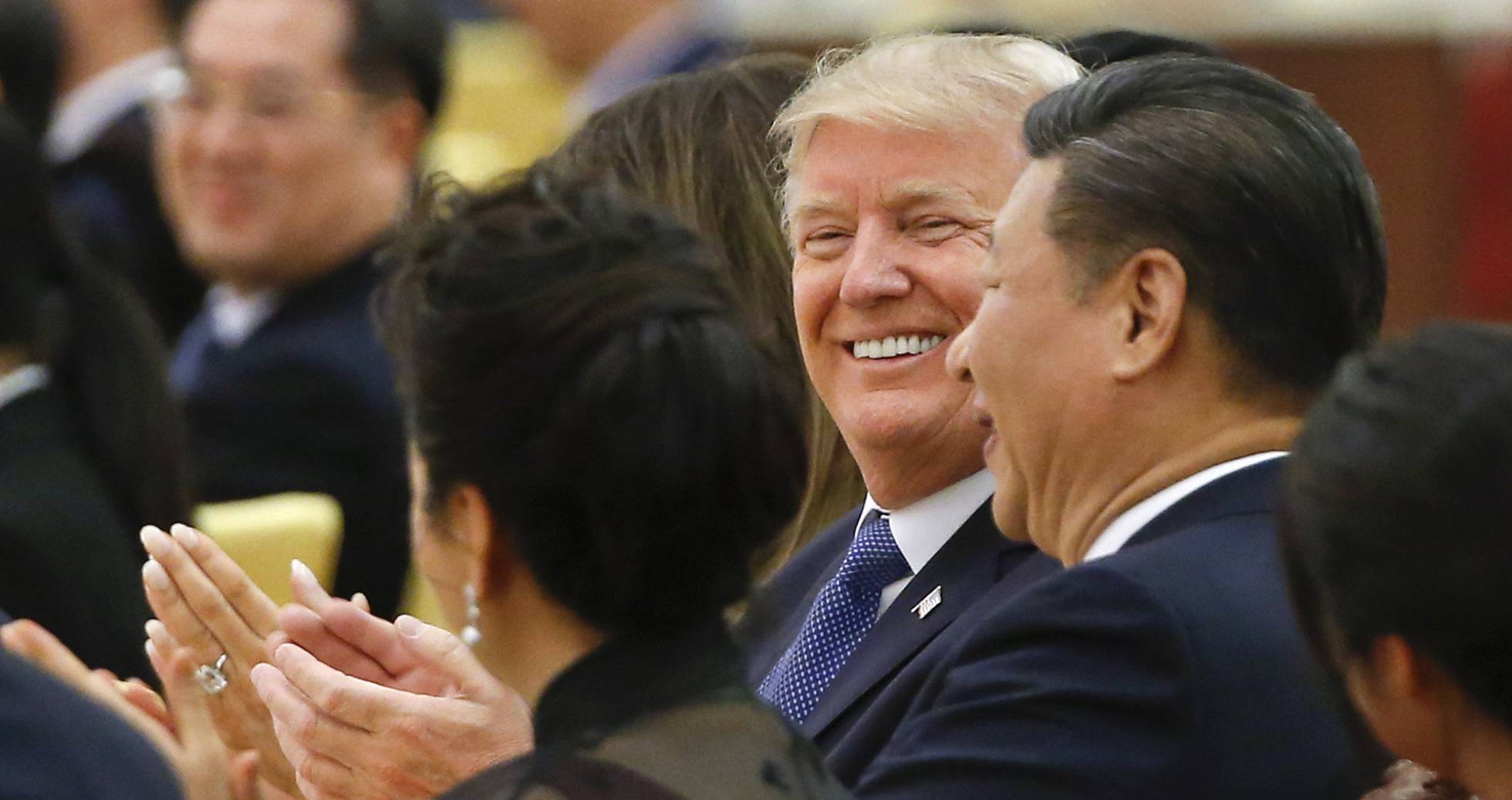 Donald Trump y Xi Jinping, este jueves en Pekín - GETTY IMAGE